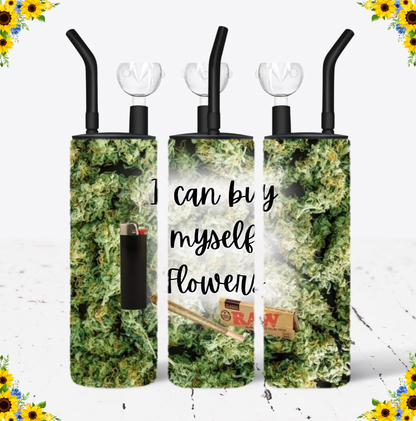 WATER BONG, 20 Oz Sublimation Printed, Stainless Steel, Easy to Clean, Any Design/Image, Customizable, Personalized, Friends, Christmas Gift, Holiday, Birthday, 420 Friendly.