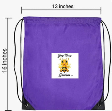 NAME ONLY Custom Drawstring Bags, Customizable, Cinch Bag